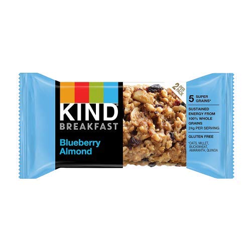 Kind Breakfast Bars Variety 5 Flavors, Dark Chocolate, Blueberry Almond