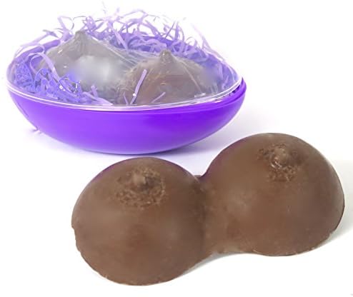 Adult easter egg with chocolate molded shape. Also includes Plush Easter bumnmny for Boyfriend, Lover. for easter basket alternative.
