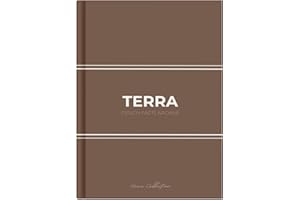 Large Brown Coffee Table Book – TERRA Design Facts Archive: Decorative Neutral Hardcover, Minimalist Faux Display Book with 175 Design Facts for Coffee Tables, Shelves & Home Decor