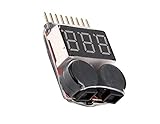 Haobase RC Hobby C23212 LiPo Voltage Checker (Warning Buzzer)