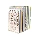 Elegant Rose Gold Bookends Pair 4.7x3.7x7 Premium Stainless Steel with Exquisite Look, Feel, Texture Book Ends. Fashion & Nobility for Shelves, Kitchen Cookbooks, Decorative for Adults & Kids