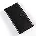 Nokia Lumia 730 /735 Case, Demomm(tm) Flip Pu Leather Case Wallet Cove with Stand for Microsoft Nokia Lumia 730 735 (Black)