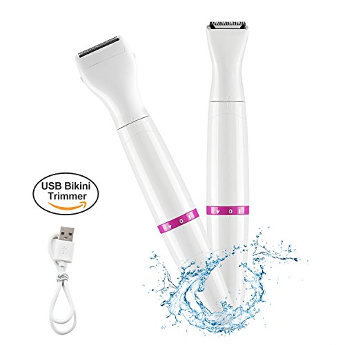 Women shaver rechargeable 2 in 1 bikini trimmer for wom…