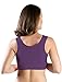 Extra Soft Organic Cotton Wireless Nursing & Maternity Sleep Bra (Purple, Large-Busty)