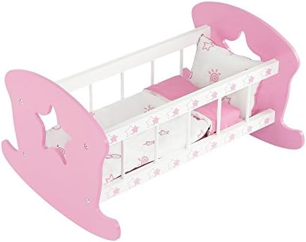 american girl rocking cradle