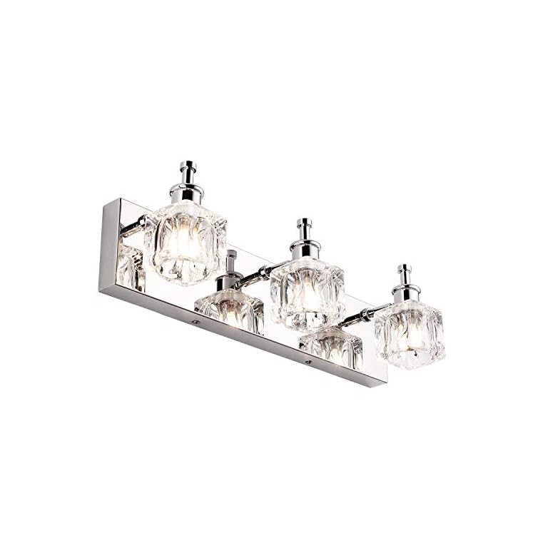 PRESDE Bathroom Vanity Lights Fixture Over Mirror 3 Lights LED Modern