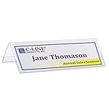 C-Line Plastic Name Tent Holders, 2-1/2 x 8-1/2