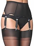 Nancies Powermesh Garter / Suspender Belt with 6 Straps (SSL61)
