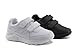 Jabasic Kids Black/White Hook and Loop School Uniform Sneaker