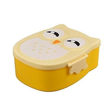 Huikafir - Fiambrera portátil de plástico con diseño de búho ...