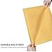 HBlife 25Pcs Bubble Mailers, 6x10 Inches Self Seal Kraft Poly Mailers, Padded Envelopes Shipping Bags Packaging for Small Business