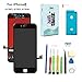 Screen Replacement for iPhone 8 (4.7 inch) -3D Touch LCD Screen Digitizer Replacement Display Assembly Repair Kits with Waterproof Adhesive, Tempered Glass, Tools,Instruction (Black)