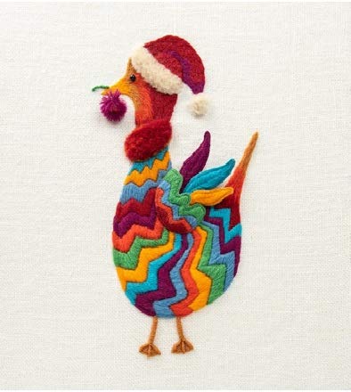 Appletons Michaelmas Goose Crewel Embroidery Tapestry Kit Designed by Jay Hooper of Dizzy and Creative