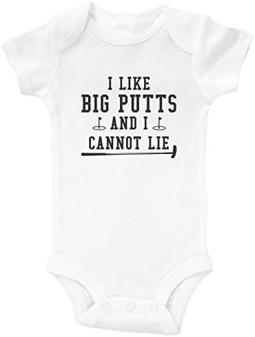 Baffle Funny Golf Onesies for Babies/I Like Big Putts and I Cannot Lie Baffle Funny Golf Onesies for Babies/I Like Big Putts and I Cannot Lie