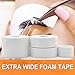 Lash Tape, Akissos 3 Rolls Medical Elastic Foam Tape Eyelash Extension Supplies Lash Pads Under Eye Patches Lint Free Hypoallergenic No Latex - 1