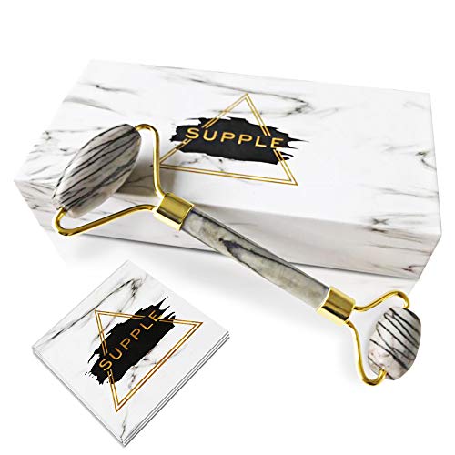 100% Real Natural Jade Roller Anti Aging Face Eyes Neck Massage Beauty Tool Healing Slimming Cooling Skincare Therapy