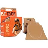 KT Tape Pro Kinesiology Therapeutic Sports Tape, 20 Precut 10 inch Strips, Stealth Beige
