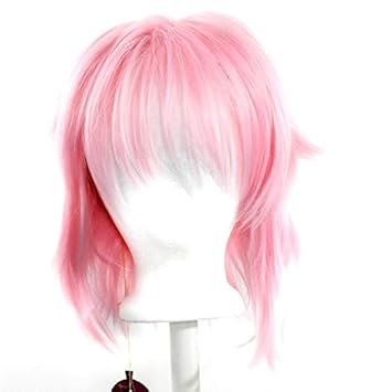 Amazon Com Touya Cotton Candy Pink Visual Kei Shaggy Short Cut