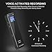 Multifunctional Digital Voice Activated Recorder, Guckmall 8GB 1536Kbps Sound Audio Recorder Dictaphone MP3 Player for Lecture Meeting Interviews, Dual Microphone, Rechargeable