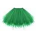 Topdress Women's 1950s Vintage Tutu Petticoat Ballet Bubble Skirt (26 Colors) Deep Green S/M