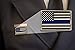 3 Pack of Thin Blue Line American Flag Police Support Lapel Pins