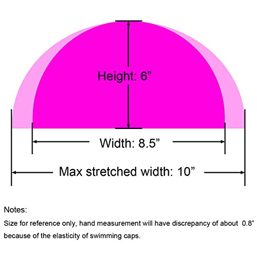 Quality Yes 2PCS Hot Pink Color Superior Cloth Fabric Bathing Cap Swimming Cap