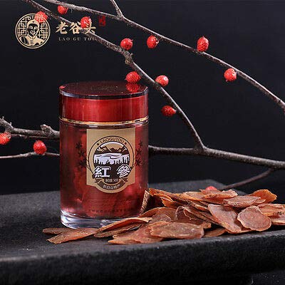 Amazon Com Laogutou 红参切片50g3老谷头红参片无糖无硫东北吉林长白山人参切片红参片即食 Grocery Gourmet Food