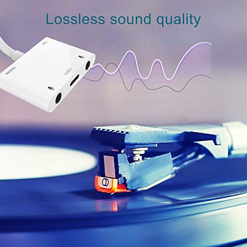 5 Earphone+Splitter+Charging+Headphone+Microphone