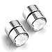 JOVIVI 2pc 6G Look Stainless Steel Fake Magnetic Crystal Ball Nose Ear Lip Stud, Non Piercing (White)