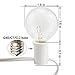 Monkeydg 100FT Globe String Lights G40 with 102 Clear Bulbs Indoor Outdoor Patio,Market,Cafe,Garden,Birthday,Wedding Backyard String Lights-5 Watt/120 Voltage/E12 Base -White Wire