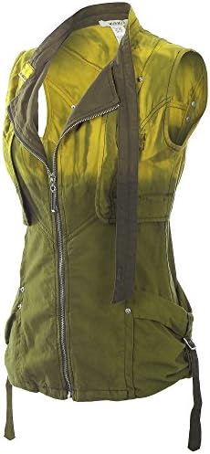 Woven Vest 3855-MUSTARD-L