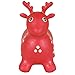 Best Choice Products Kids Red Deer Hopper, Inflatable Jumping Deer Ride-on Bouncy Pump Included