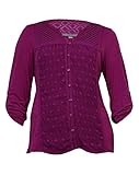 NY Collection Women's Long Sleeve Roll Tab Blouse