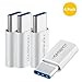 HomeSpot USB C to Micro USB Adapter Convert Connector for HTC 10, LG G5, Nexus 5X, Nexus 6P, OnePlus 2, 56k Resistor; USB Type-C Standard (4 Pack - White)