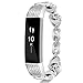 VOMA For Fitbit Alta HR Bands Fitbit Alta Bands For Women Men, Stainless Steel Alta Fit bit Bands Alta Fitbit Bands Fitbit Alta Replacement Bands Wristbands Small Large Sweetie Silver
