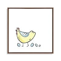 Framed Canvas Wall Art Cartoon Pattern Canvas Prints Home Artwork Decoration for Children's Room,Bedroom - 16x16 inches