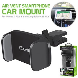 Snapfon EZ Two Cellet Premium Air Vent Smartphone Car Mount with 360 Degree Rotation & Tightening Knob