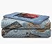 Jay Franco Disney/Pixar Cars Tune Up Blue/Gray 4 Piece Full Sheet Set with Lightning McQueen & Mater (Official Disney/Pixar Product)
