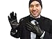 Fownes Men's Cashmere Lined Black Metisee Lambskin Leather Gloves-L