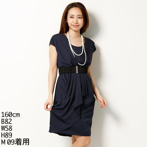 Amazon ラボラトリー ワーク Laboratory Work ドレス ベルトツキオケワンピース ネイビー M ワンピース チュニック 通販