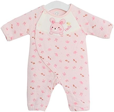 Amazon Co Jp Topcotton 新生児服 女の子 ロンパース カバーオール 長袖 50 60cm 0 3ヶ月 ピンク 服 ファッション小物