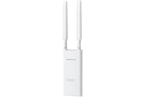 BrosTrend AC1200 Outdoor Access Point Long Range, Dual Band 5GHz 867Mbps & 2.4GHz 300Mbps, IP65 Weatherproof Gigabit WiFi Acc