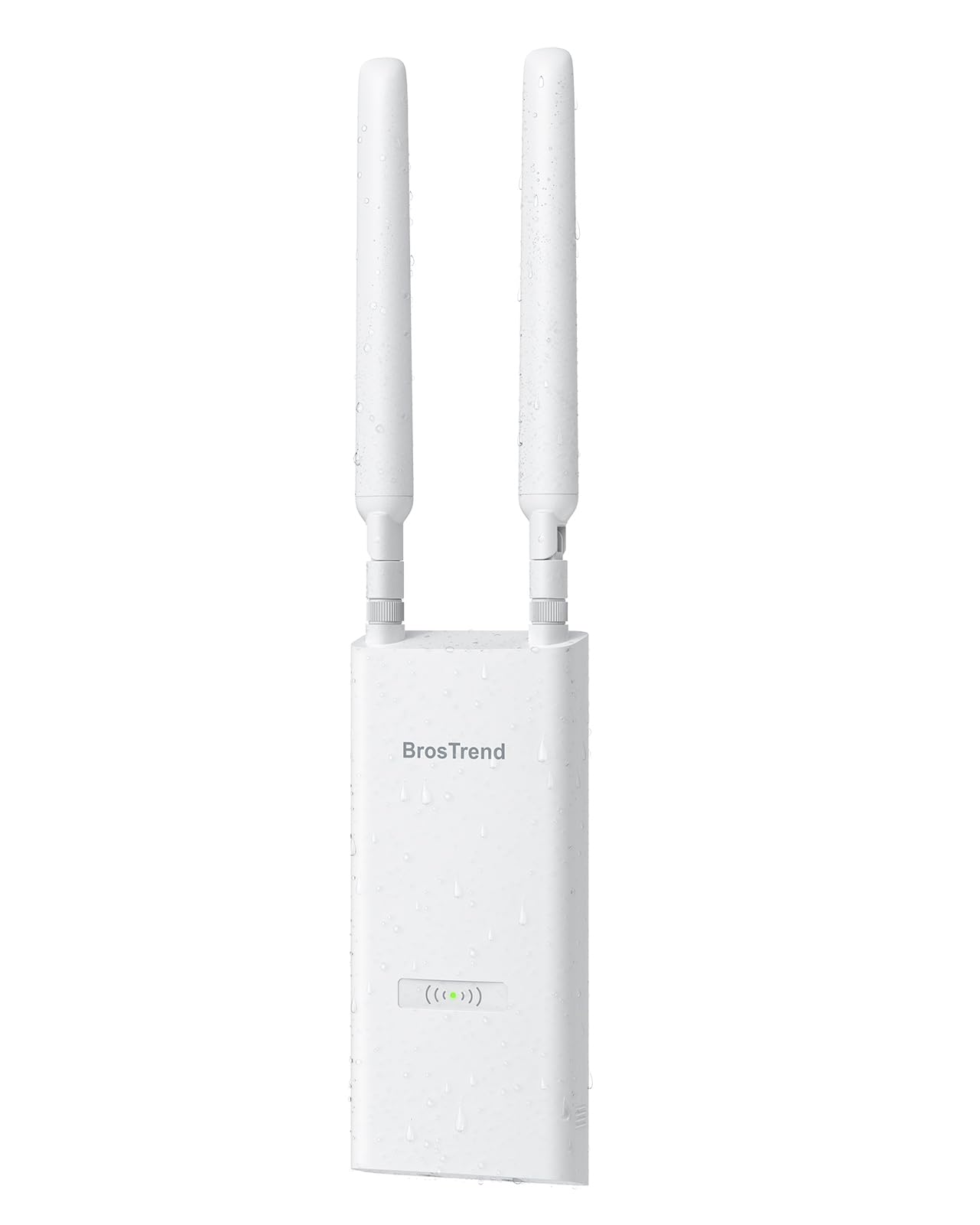 Photo 1 of BrosTrend AC1200 Outdoor Access Point Long Range, IP65 Weatherproof Gigabit WiFi Access Point, Dual Band 5GHz + 2.4G, PoE Powered, with Passive PoE Injector, Universal Compatible, WAP for Yard Farm RV