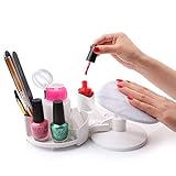 MAKARTT Manicure and Pedicure Set Nail Studio Nail Polish Holder Stand and Rest DIY Home Nail Art Nail Salon Mani Pedi Station