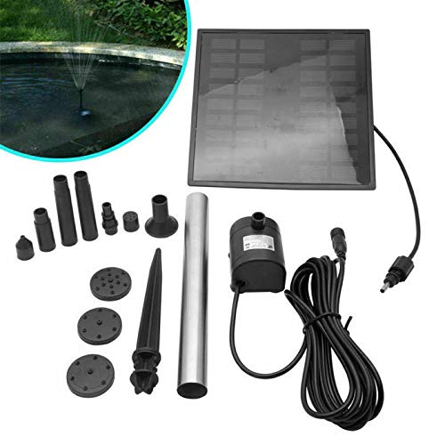MASO Solar Pond Pump Solar Fountain Pump Solar Powered Water Pump 9V 1.8W 260L/H