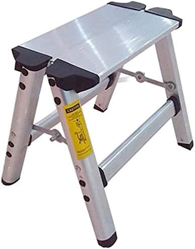 ポータブルキッチン2トレッドステップスツールアルミ折りたたみ滑り止めラダースツール小型ポータブルフットスツール 脚立 収納棚