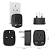 UK Ireland Hong Kong Power Adapter, TESSAN UK Travel Plug Adapter with 2 USB Charging Ports for USA to UK British England London Scotland Irish Wall Outlet- Compact Safe Grounded Type G
