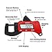 Hymnorq Mini Portable High-Resolution Carbon Fiber Composite Digital Thickness Gauge to Display Thickness in Decimal Inches or Millimeters on Large 8mm LCD Ranging from 0.01 mm/inch to 12.7mm/0.5”