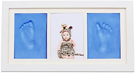 Babyprints Newborn Baby Handprint and Footprint Photo Frame Kit (blue)