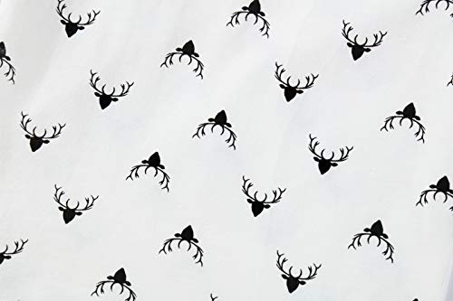 Benaive Family Xmas Pajamas Set Boys Girls Holiday Pjs Women Men Sleepwear (White, Reindeer, 6)